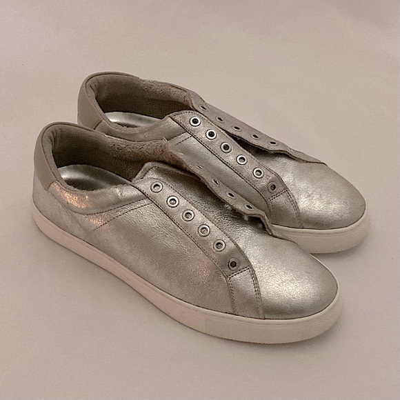 Chico's Shoes - Chico’s shiny silver sneakers size 8.5 USA
